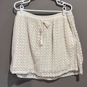 Lucky Brand Lace Overlay Skirt